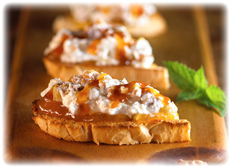 Sweet and Savory Burrata on Toast