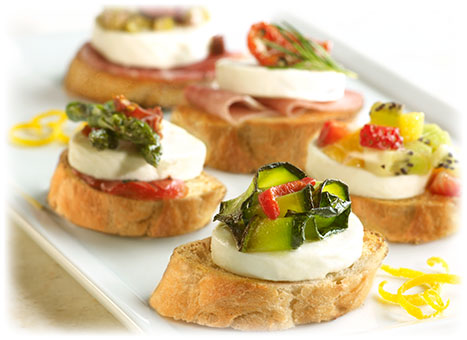 Fresh Mozzarella Crostini