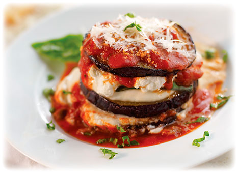 Grilled Eggplant Lasagna Stacks