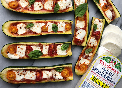 Zucchini Pizza Boats