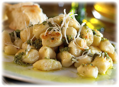 Potato Gnocchi With Basil Pesto