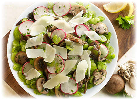 Celery Slaw with Shaved Parmesan