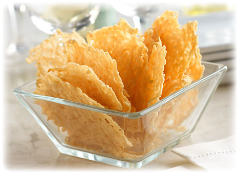 Baked Parmesan Crisps