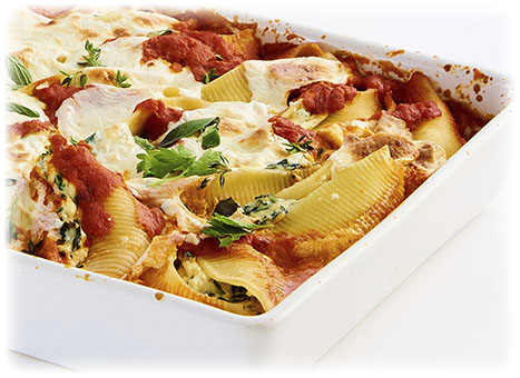 Ricotta con Latte® and Spinach Stuffed Shells