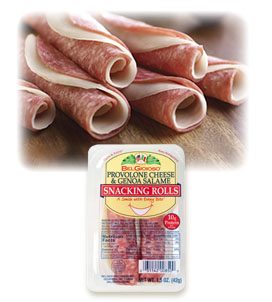 Provolone & Genoa Salame Snacking Rolls
