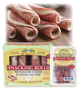 Provolone & Genoa Salame Snacking Rolls