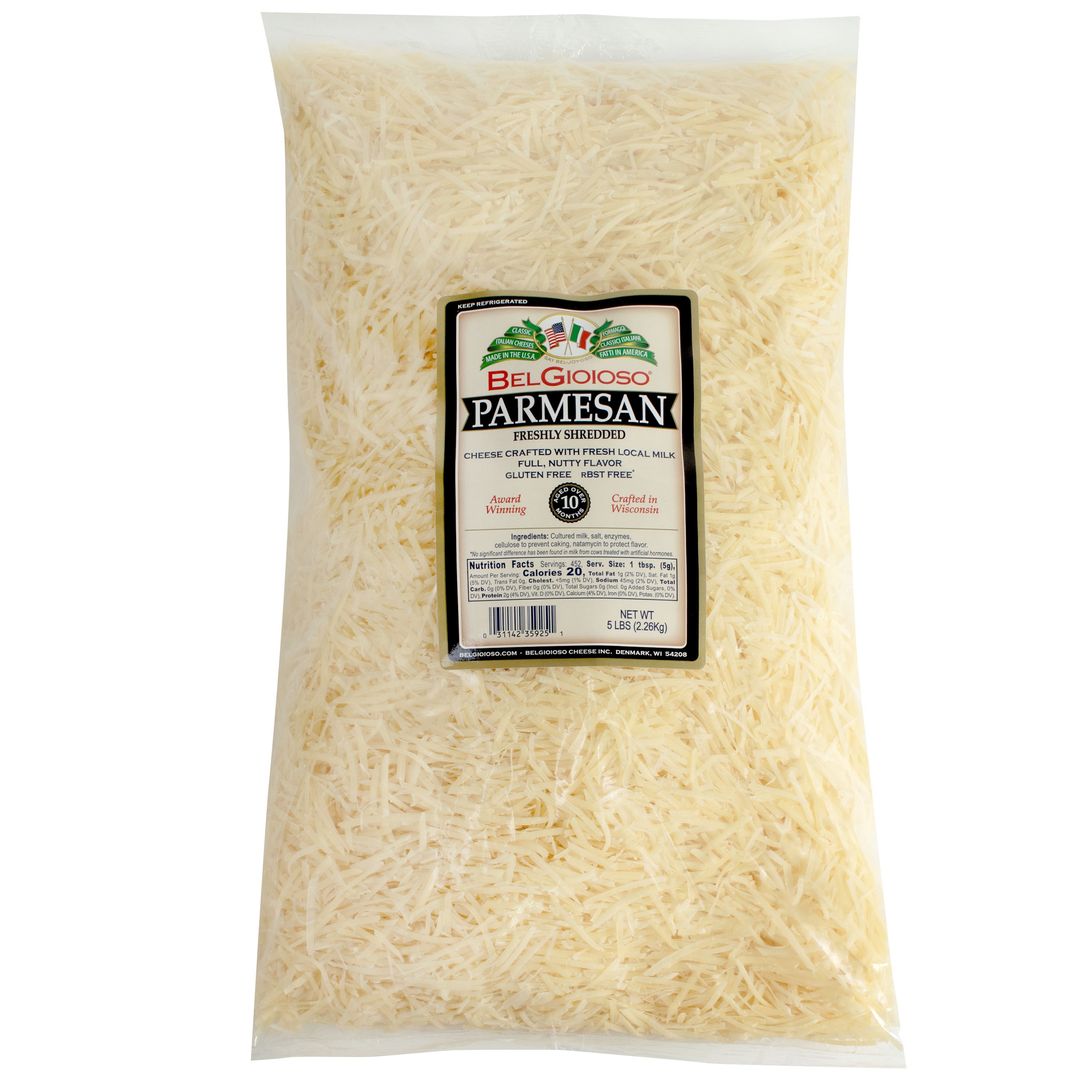 Shredded Parmesan 5 Lb