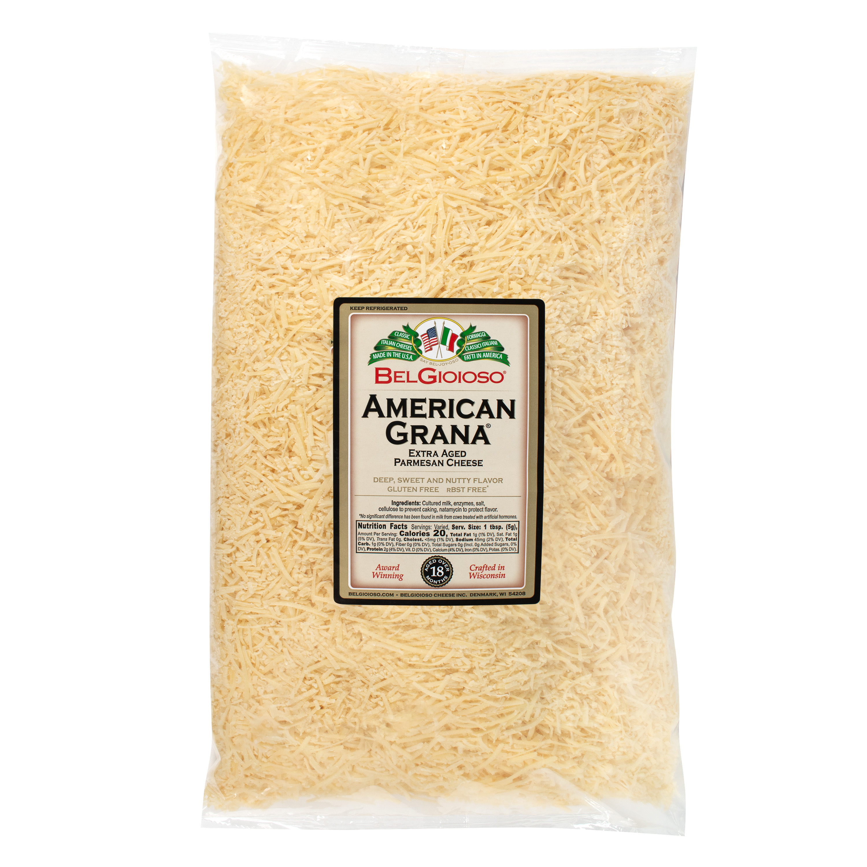 Shredded American Grana 5 Lb