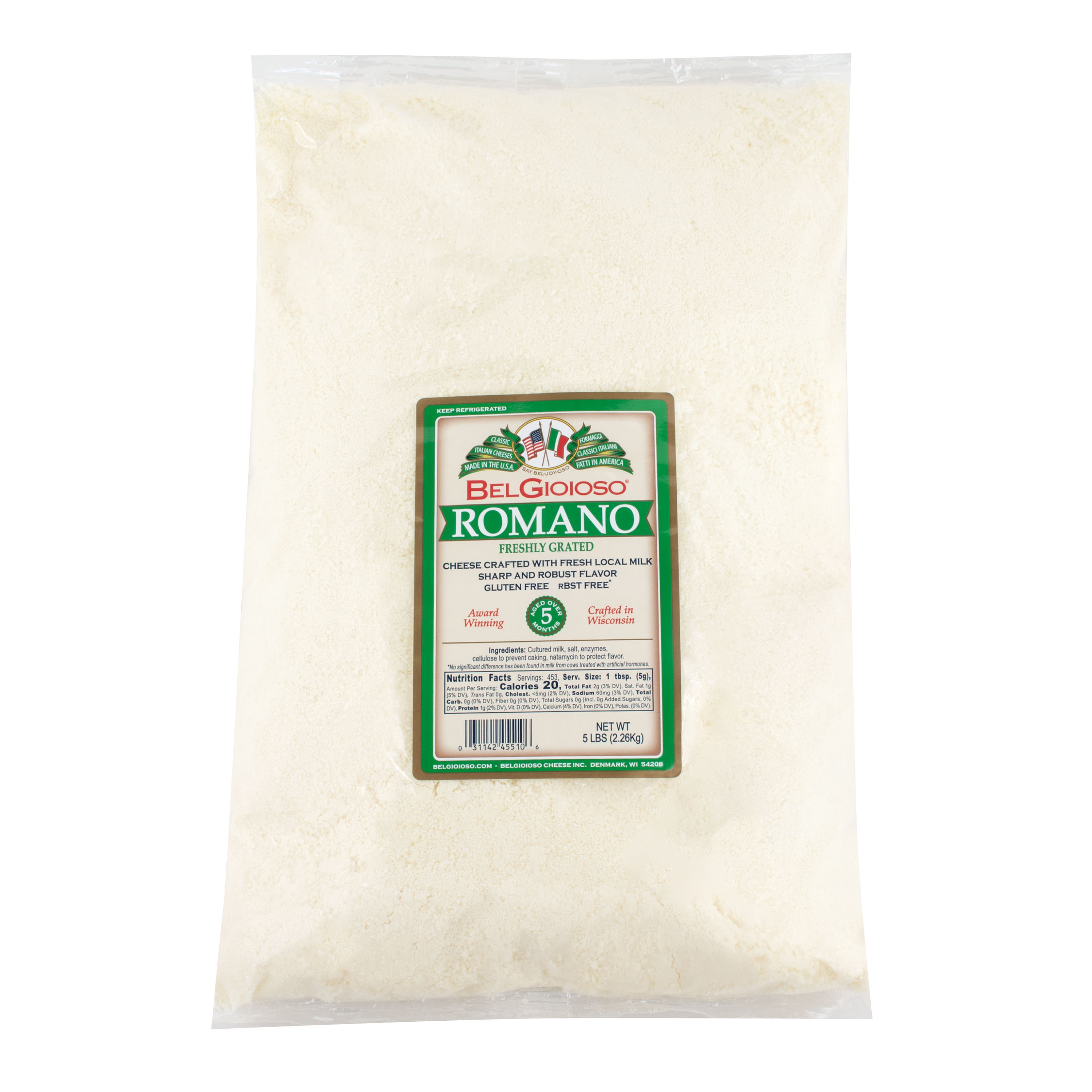 Grated Romano 5 Lb