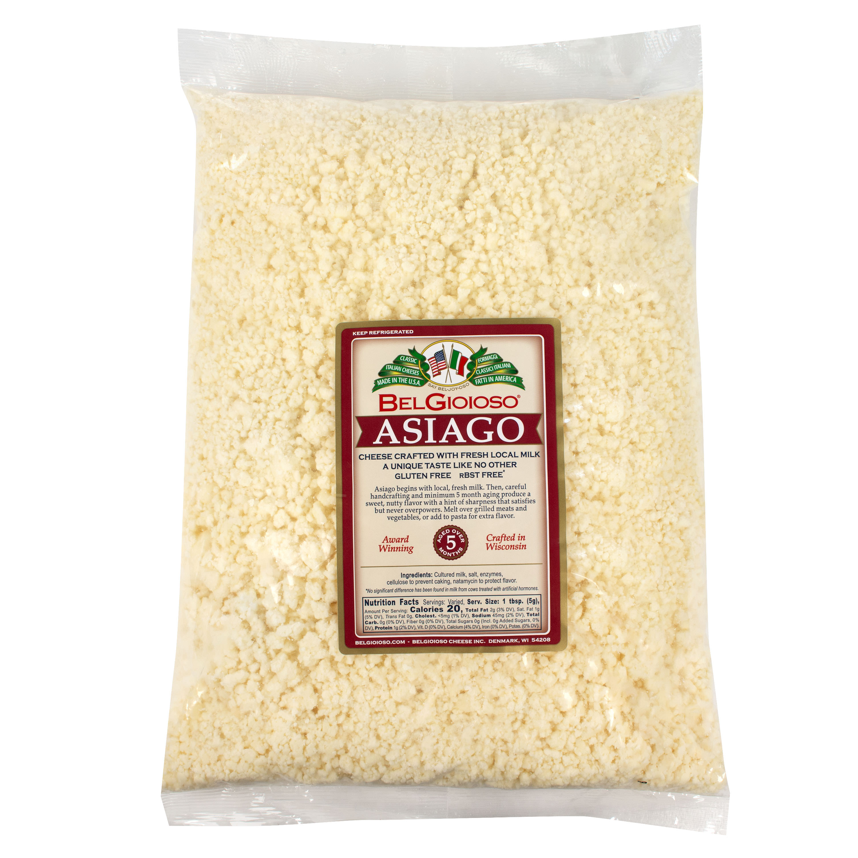 Grated Asiago 5 Lb