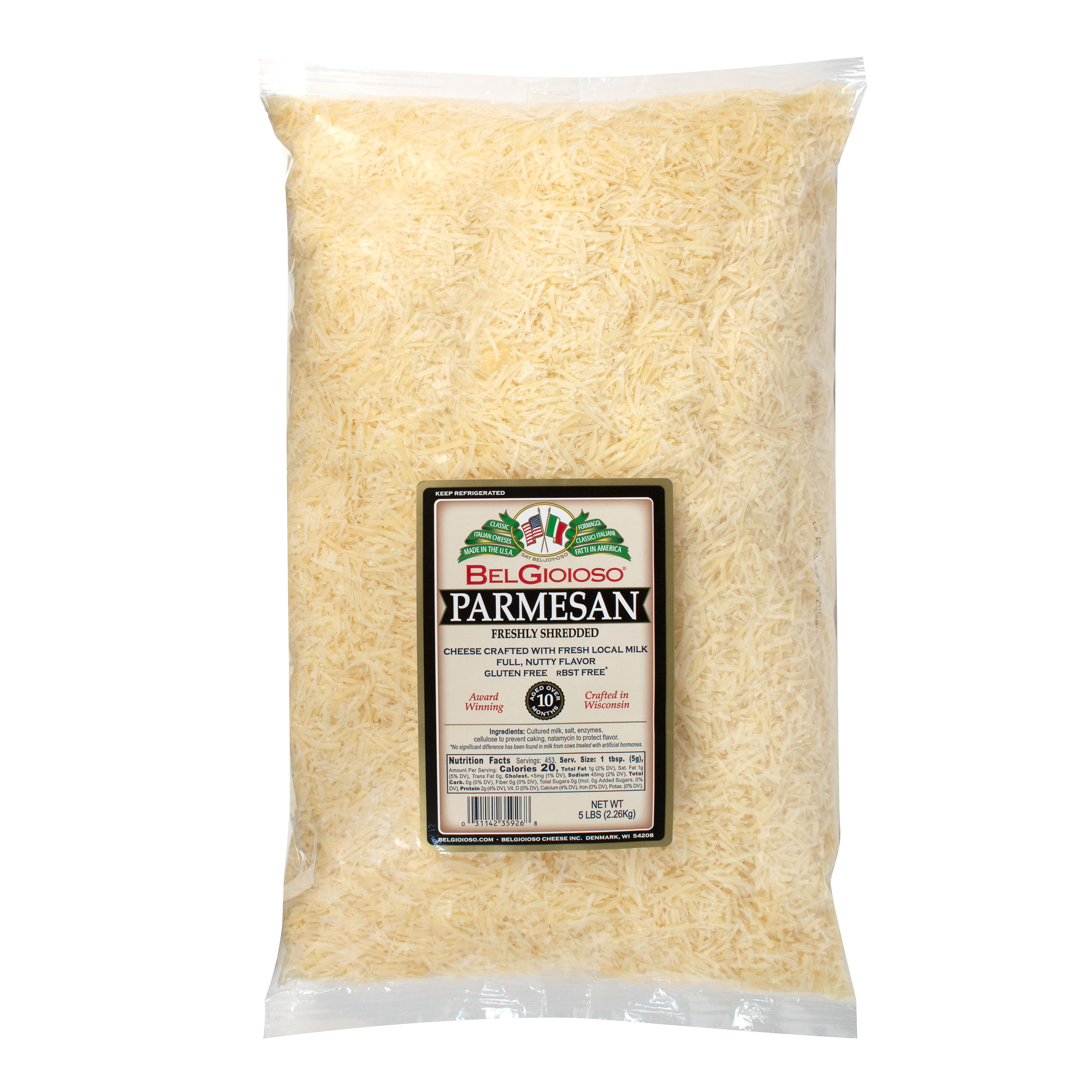 Fine Shredded Parmesan 5 Lb