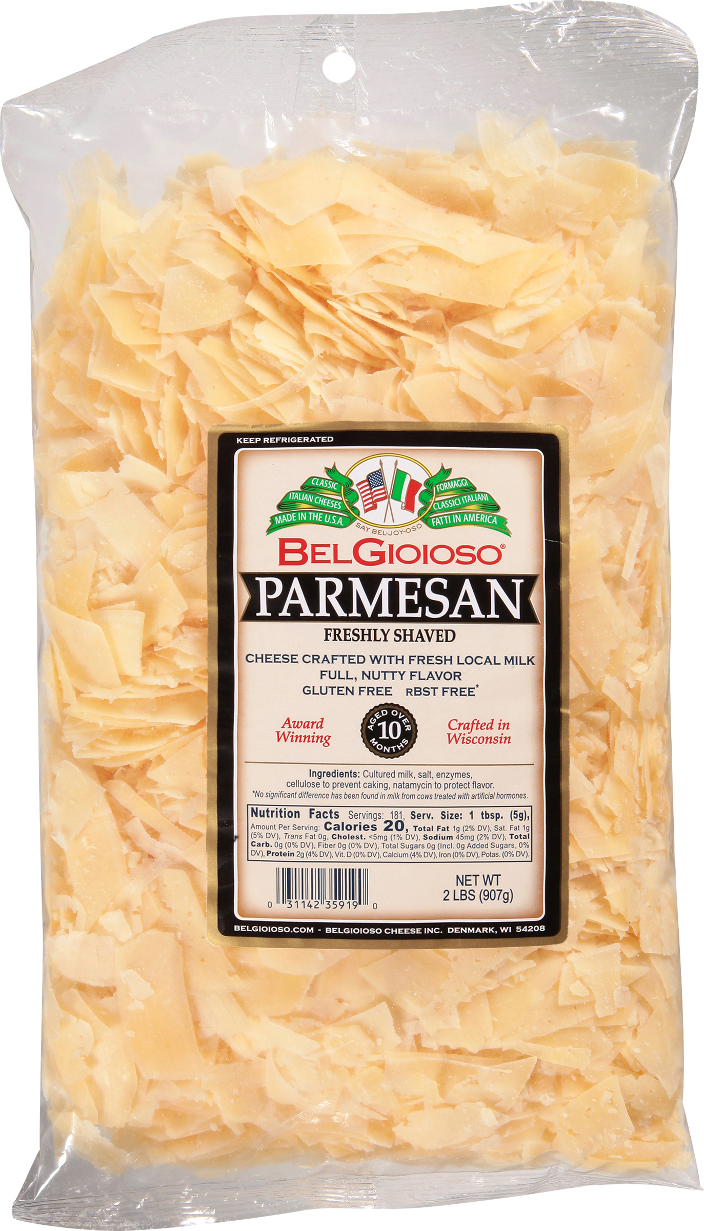 Shaved Parmesan 2 Lb