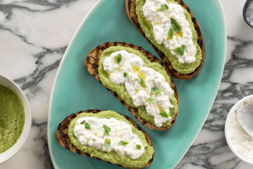 Asparagus Pesto Tartine