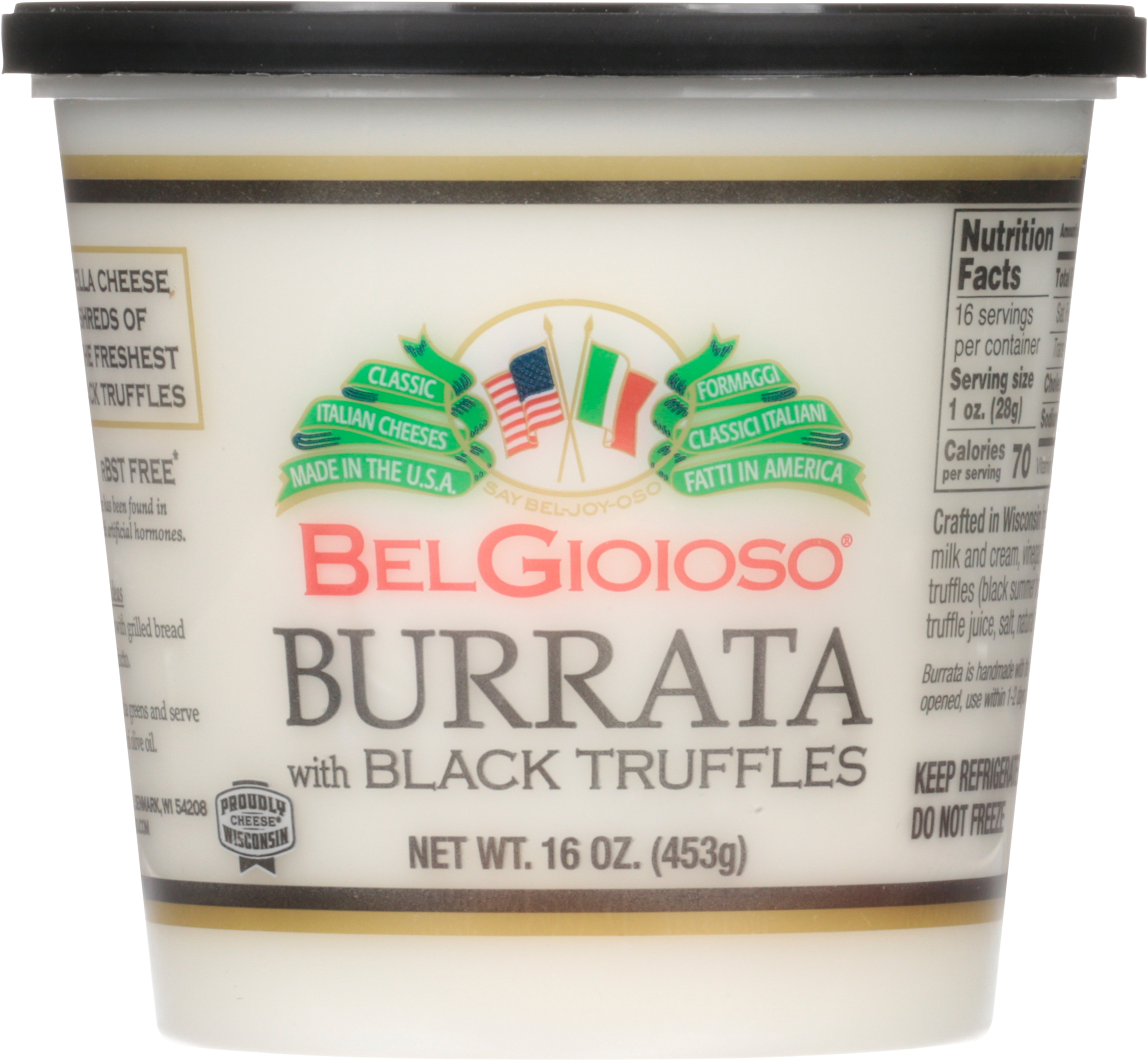 Black Truffle Burrata 1 Lb.