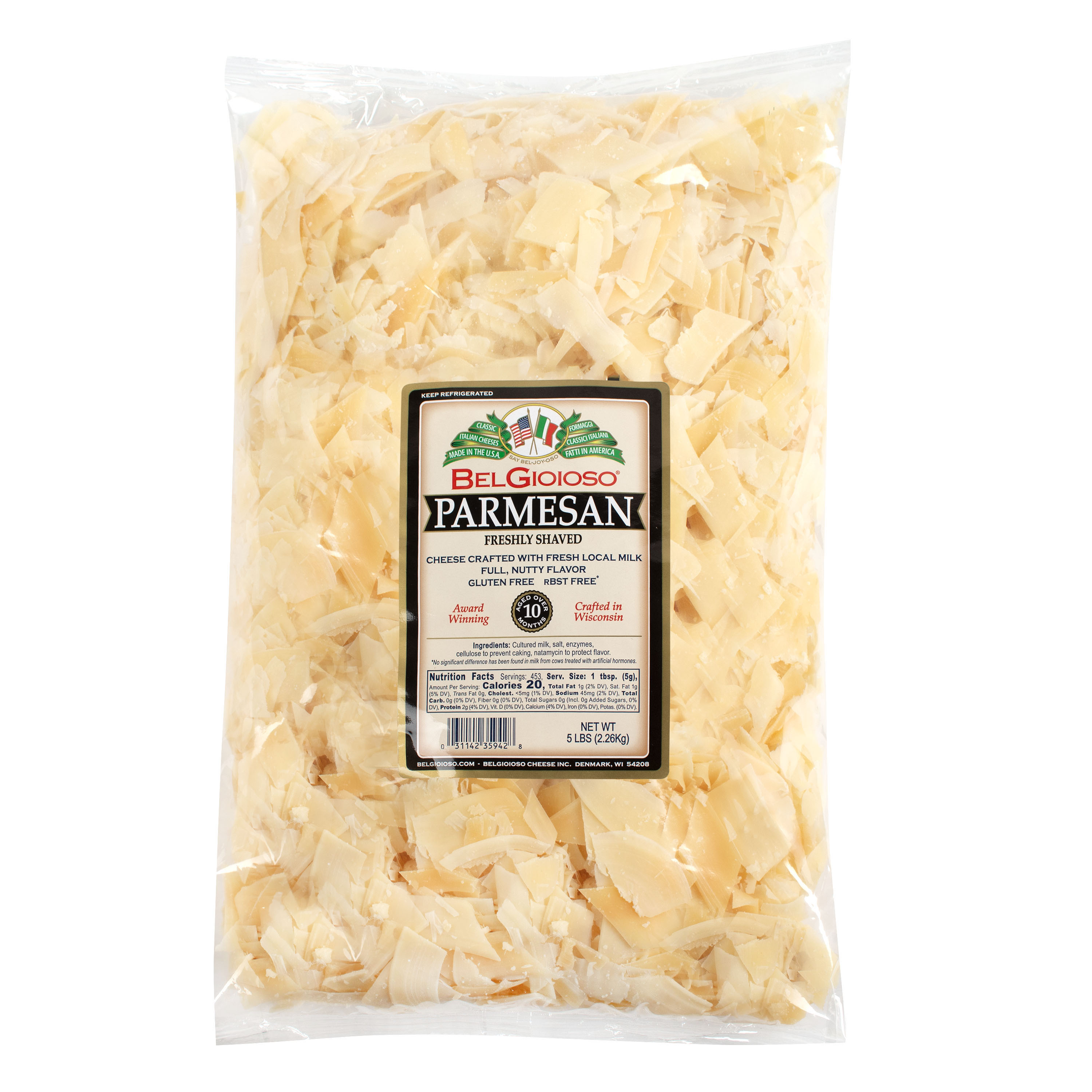 Shaved Parmesan 5 Lb