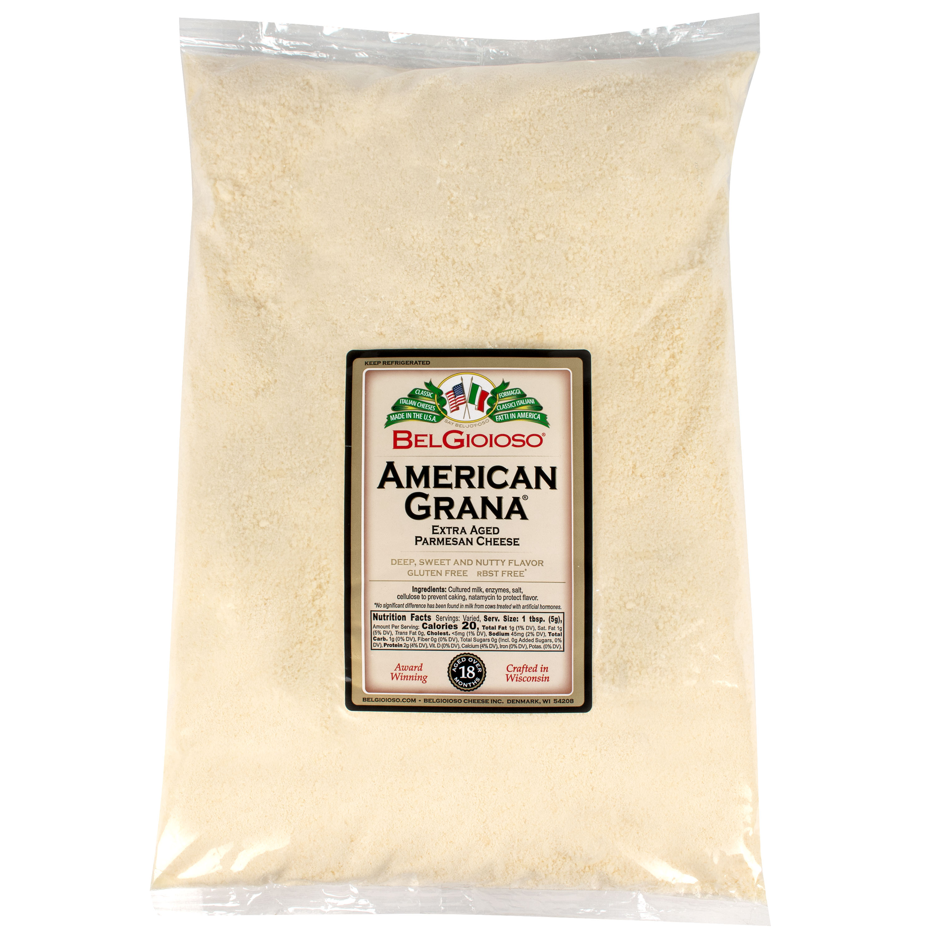 Grated American Grana 5 Lb