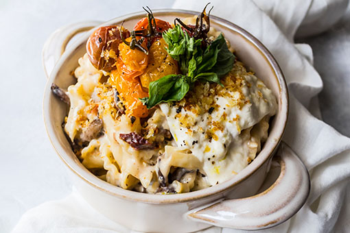 Fresh Mozzarella and Burrata Mac and Cheese