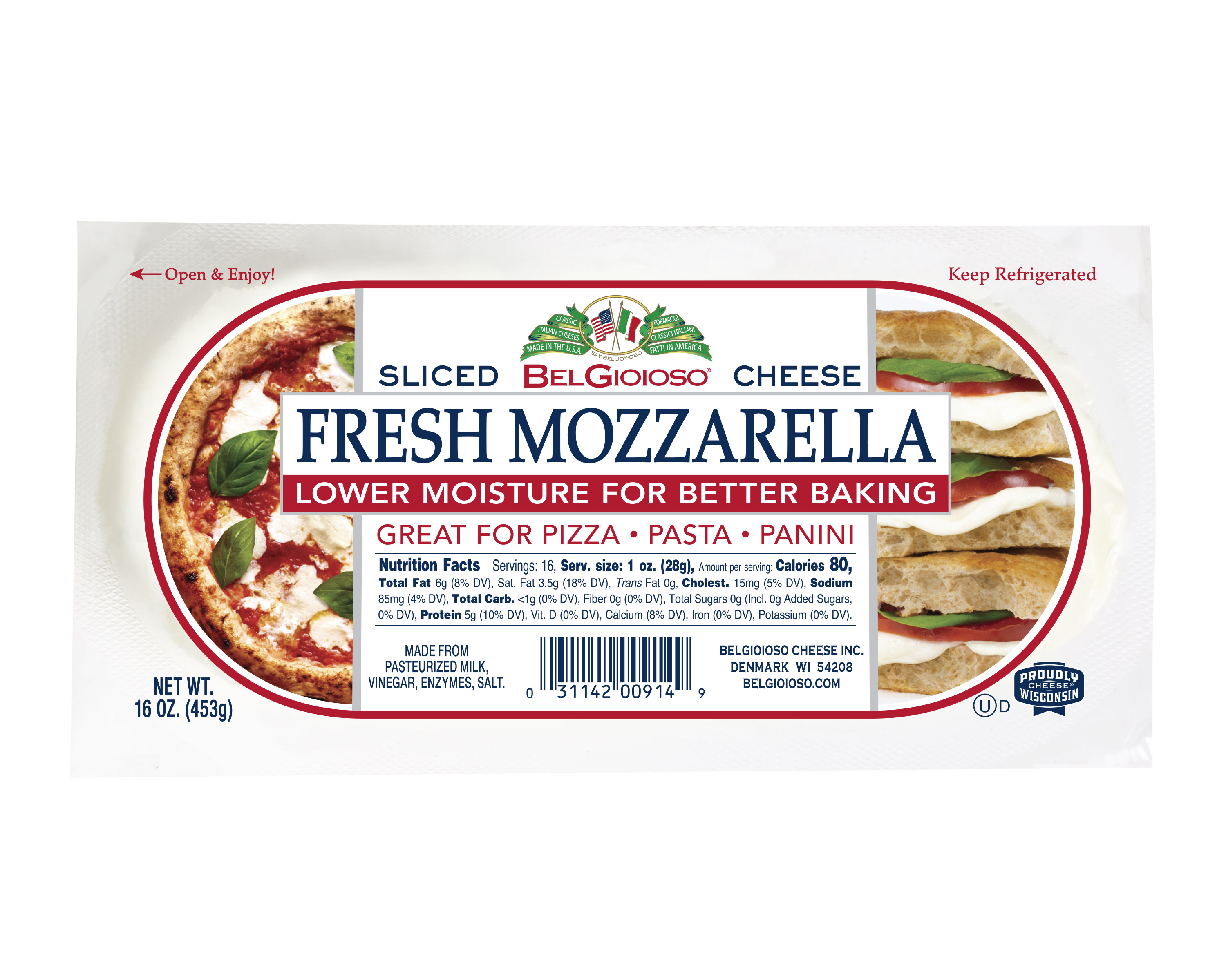 Fresh Mozzarella Lower Moisture for Baking