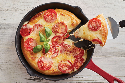 Fontina Provolone Skillet Pizza