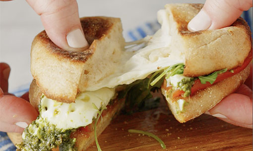 Fresh Mozzarella Breakfast Sandwich