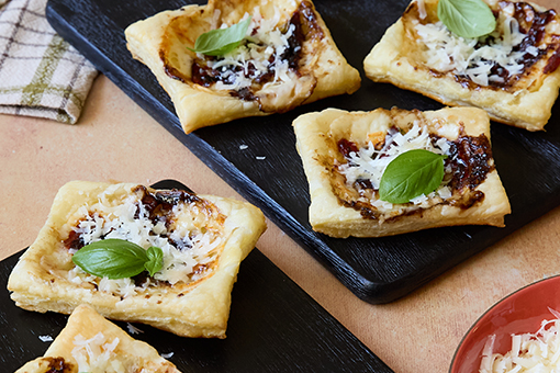 Fresh Asiago and Sun-dried Tomato Tarts