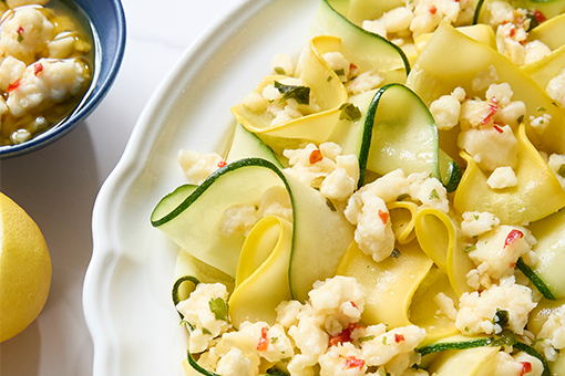Sauteed Squash with Marinated Crumbles
