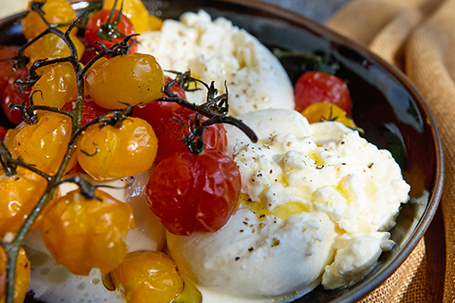 Burrata and Roasted Tomatoes